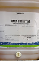 Lemon Disinfectant - Commercial Grade Cleaner Sanitiser - 5 Litre