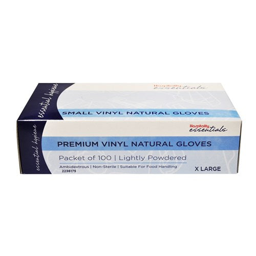Disposable Vinyl Gloves - Pkt 100 - X Large