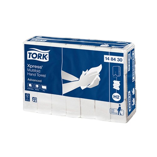 Tork Xpress Slimline Hand Towel - 24cm x 21cm x 185 sheets - Carton of 21 pkts