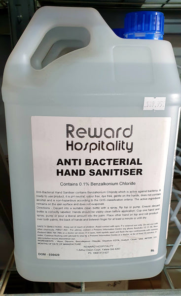 Anti Bacterial Hand Sanitiser - 5 Litre