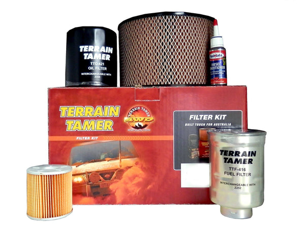 TERRAIN TAMER FILTER KIT - MFK6 - SUIT MITSUBISHI TRITON MQ 4D56T 2.5L TURBO DIESEL