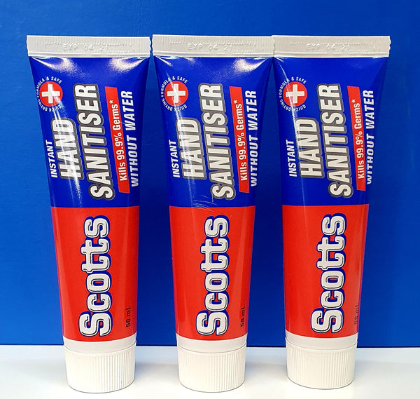 SCOTTS INSTANT HAND SANITISER GEL - 50ML PURSE/POCKET PACK